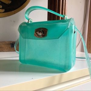 Turquoise Jelly Purse - Opaque Shimmer